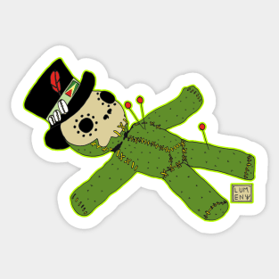 GUYANESE VOODOO DOLL PIRATE DAY Sticker